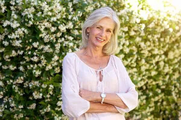Older woman happy with urinary incontinence treatment Wiltshire