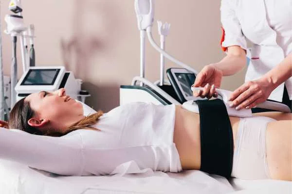 woman having body sculpting to help improve her body image and her mental health Wiltshire