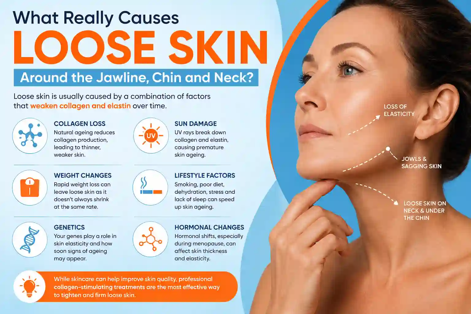 What Really Causes Loose Skin Around the Jawline, Chin and Neck Wiltshire?